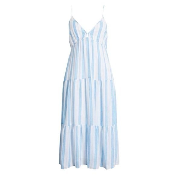 New RAILS Avril Stripe Tiered Sundress In Gibson Stripe Size S - Picture 2 of 11